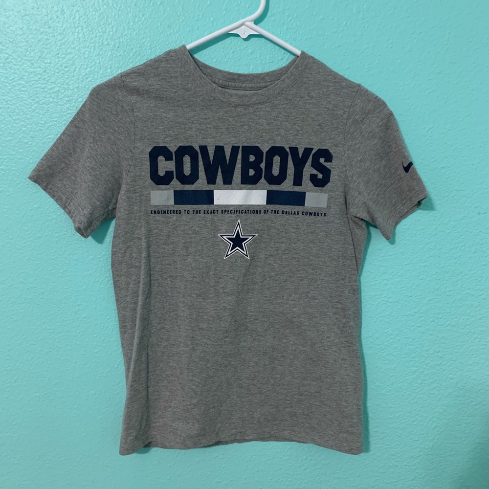 Boys Cowboys Tshirt Grey Medium